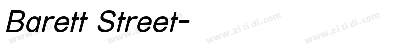 Barett Street字体转换